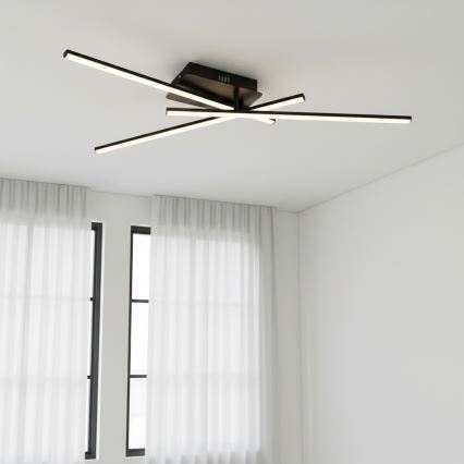 Brilagi - Plafonnier STRIPES LED/30W/230V 51x78 cm noir