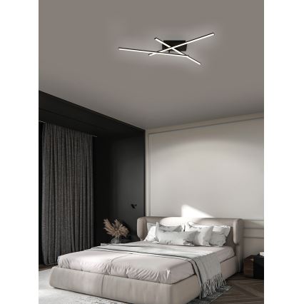 Brilagi - Plafonnier STRIPES LED/30W/230V 51x78 cm noir