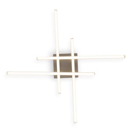 Brilagi - Plafonnier STRIPES LED/37W/230V 68x68 cm argenté