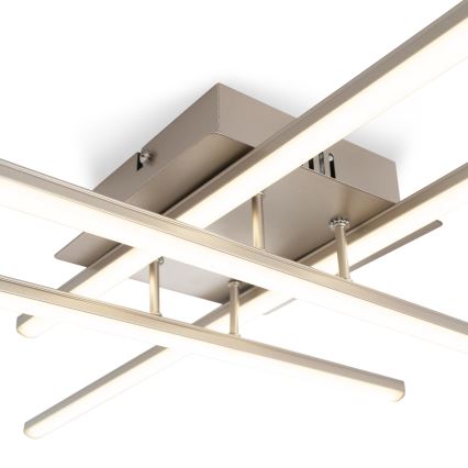 Brilagi - Plafonnier STRIPES LED/37W/230V 68x68 cm argenté