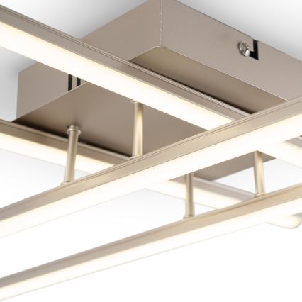 Brilagi - Plafonnier STRIPES LED/37W/230V 68x68 cm argenté