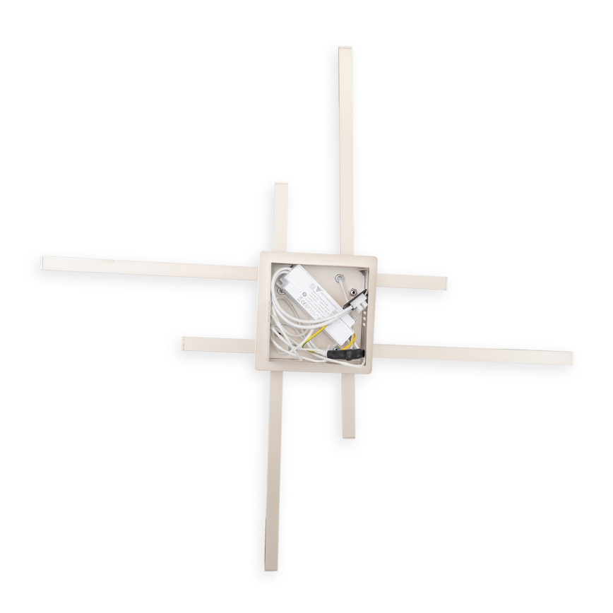 Brilagi - Plafonnier STRIPES LED/37W/230V 68x68 cm argenté