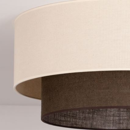 Brilagi - Plafonnier LED Style bohème 3xE27/15W/230V Ø 60 cm crème/marron