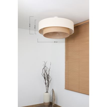 Brilagi - Plafonnier LED style bohème BOHO 3x E27 / 15 W / 230 V Ø 80 cm