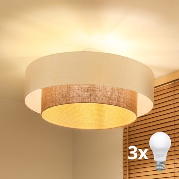 Brilagi - Plafonnier LED STYLE BOHO 3xE27/45W/230V Ø 80 cm