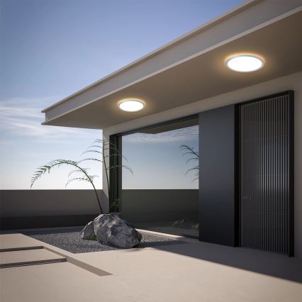 Brilagi - Plafonnier LED salle de bains ULTRA SLIM LED/18W/230V Ø 30 cm argenté IP54