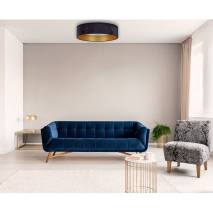 Brilagi - Plafonnier LED VELVET LED/24W/230V d. 40 cm 3000/4000/6400K bleu/doré