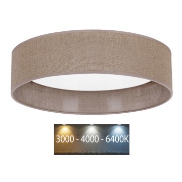 Brilagi - Plafonnier LED VELVET LED/24W/230V d. 40 cm 3000/4000/6400K marron