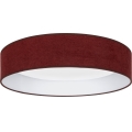 Brilagi - Plafonnier LED VELVET SIMPLE LED/24W/230V 3000K Ø 45 cm bordeaux