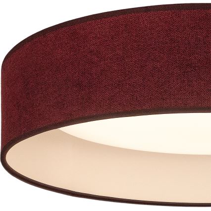Brilagi - Plafonnier LED VELVET SIMPLE LED/24W/230V 3000K Ø 45 cm bordeaux