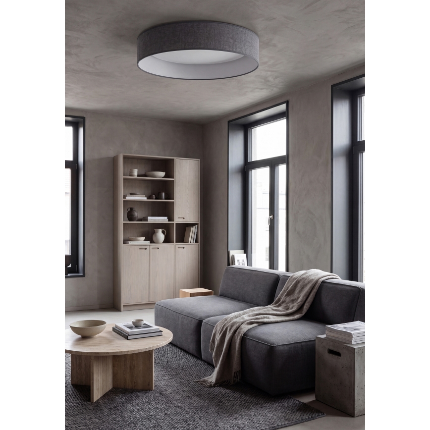 Brilagi - Plafonnier LED VELVET SIMPLE LED/24W/230V 3000K Ø 45 cm gris