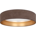 Brilagi - Plafonnier LED VELVET SIMPLE LED/24W/230V 3000K Ø 45 cm marron/doré