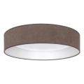 Brilagi - Plafonnier LED VELVET SIMPLE LED/24W/230V 3000K Ø 45 cm marron