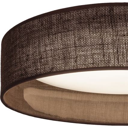 Brilagi - Plafonnier LED VELVET SIMPLE LED/24W/230V 3000K Ø 45 cm marron