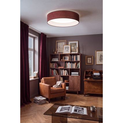 Brilagi - Plafonnier LED VELVET SIMPLE LED/24W/230V 4000K Ø 45 cm bordeaux