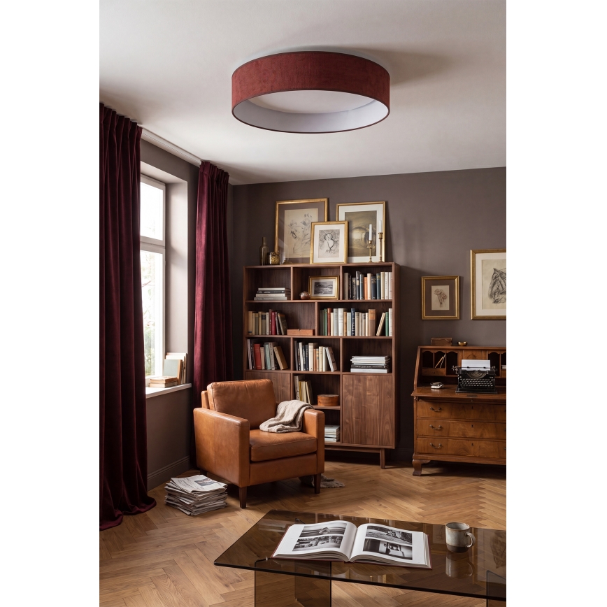 Brilagi - Plafonnier LED VELVET SIMPLE LED/24W/230V 4000K Ø 45 cm bordeaux