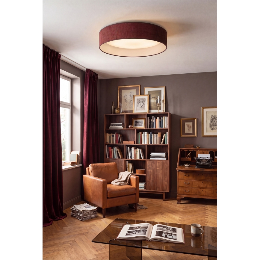 Brilagi - plafonnier LED VELVET SIMPLE LED/36W/230V 3000K Ø 55 cm bordeaux