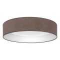 Brilagi - Plafonnier LED VELVET SIMPLE LED/36W/230V 3000K Ø 55 cm marron