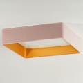 Brilagi - Plafonnier LED VELVET SQUARE LED/24W/230V 43 x 43 cm rose