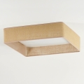 Brilagi - Plafonnier LED VELVET SQUARE LED/24W/230V 43x43 cm marron