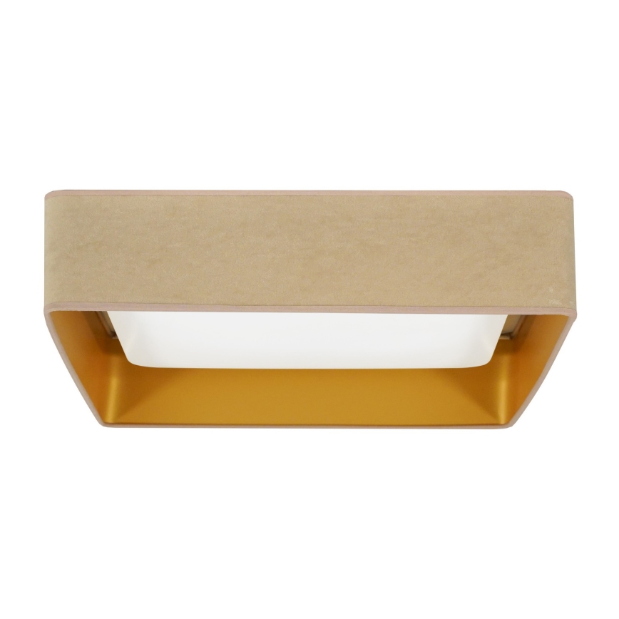 Brilagi - Plafonnier LED VELVET SQUARE LED/24W/230V 43x43 cm beige