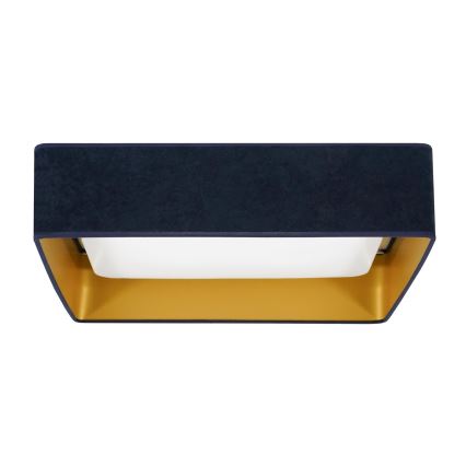Brilagi - Plafonnier LED VELVET SQUARE LED/24W/230V 43x43 cm bleu foncé