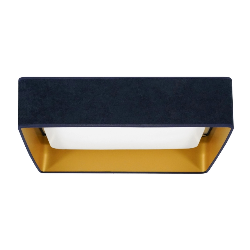 Brilagi - Plafonnier LED VELVET SQUARE LED/24W/230V 43x43 cm bleu foncé