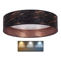 Brilagi - Plafonnier LED VELVET STAR LED/36W/230V d. 55 cm 3000K/4000K/6400K noir/cuivré