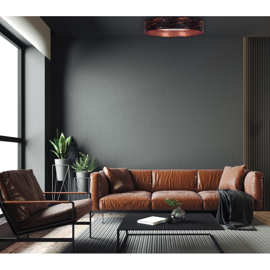 Brilagi - Plafonnier LED VELVET STAR LED/36W/230V d. 55 cm 3000K/4000K/6400K noir/cuivré