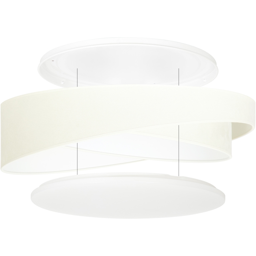 BRILAGI - Plafonnier LED VELVET TWIST LED/24W/230V 4000K Ø 55 cm beige