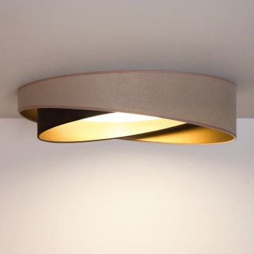 BRILAGI - Plafonnier LED VELVET TWIST LED/24W/230V 4000K Ø 55 cm beige/marron/doré