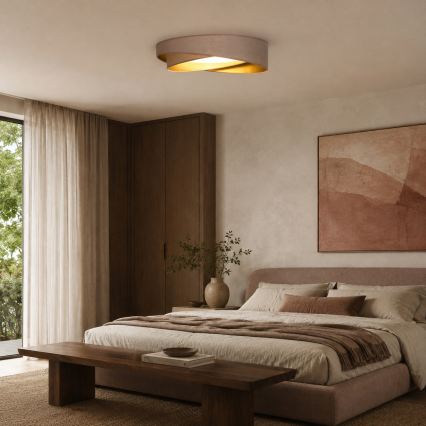BRILAGI - Plafonnier LED VELVET TWIST LED/24W/230V 4000K Ø 55 cm beige/doré