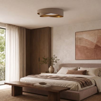 BRILAGI - Plafonnier LED VELVET TWIST LED/24W/230V 4000K Ø 55 cm beige/doré