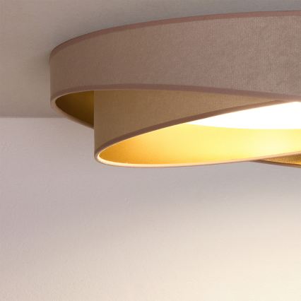 BRILAGI - Plafonnier LED VELVET TWIST LED/24W/230V 4000K Ø 55 cm beige/doré