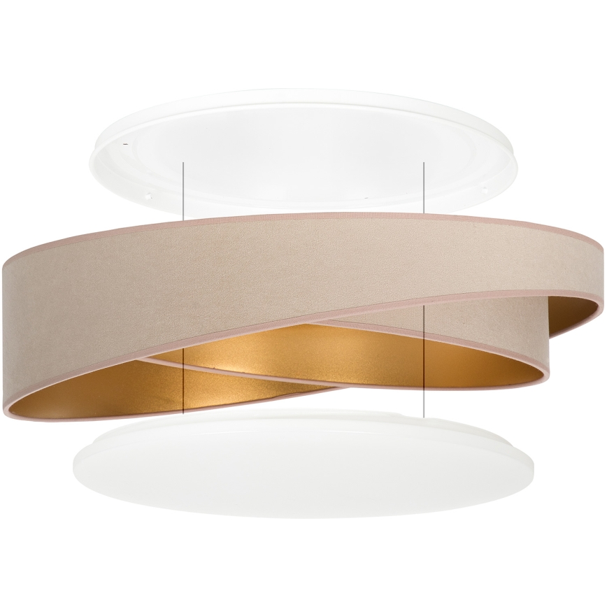 BRILAGI - Plafonnier LED VELVET TWIST LED/24W/230V 4000K Ø 55 cm beige/doré