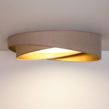 BRILAGI - Plafonnier LED VELVET TWIST LED/24W/230V 4000K Ø 55 cm beige/or