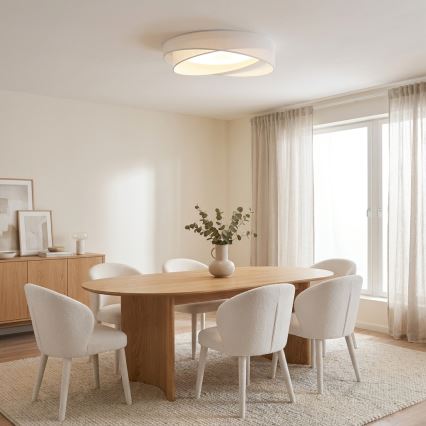 BRILAGI - Plafonnier LED VELVET TWIST LED/24W/230V 4000K Ø 55 cm blanc