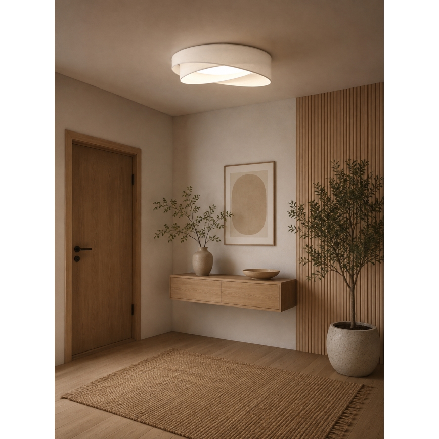 BRILAGI - Plafonnier LED VELVET TWIST LED/24W/230V 4000K Ø 55 cm blanc