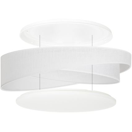BRILAGI - Plafonnier LED VELVET TWIST LED/24W/230V 4000K Ø 55 cm blanc