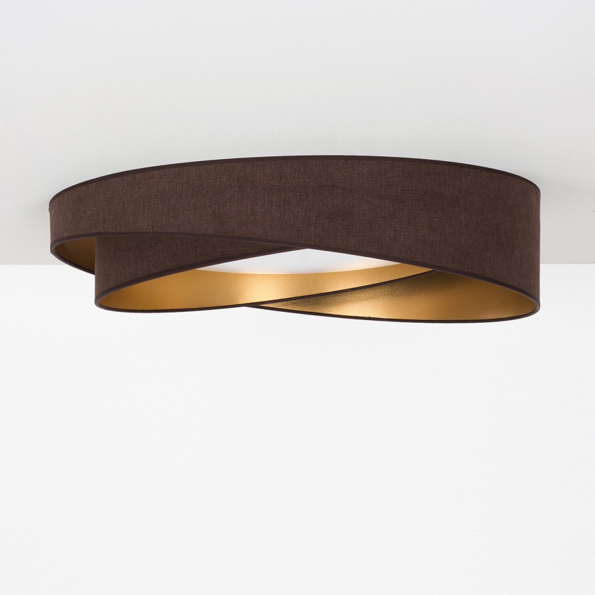 BRILAGI - Plafonnier LED VELVET TWIST LED/24W/230V 4000K Ø 55 cm brun/doré