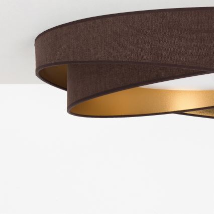 BRILAGI - Plafonnier LED VELVET TWIST LED/24W/230V 4000K Ø 55 cm brun/doré