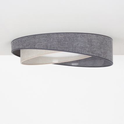 BRILAGI - Plafonnier LED VELVET TWIST LED/24W/230V 4000K Ø 55 cm gris/crème