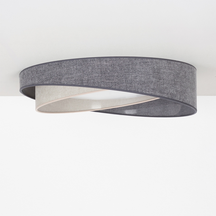 BRILAGI - Plafonnier LED VELVET TWIST LED/24W/230V 4000K Ø 55 cm gris/crème