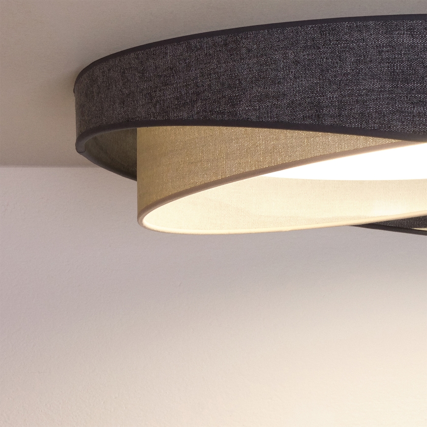 BRILAGI - Plafonnier LED VELVET TWIST LED/24W/230V 4000K Ø 55 cm gris/crème