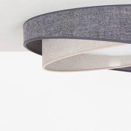 BRILAGI - Plafonnier LED VELVET TWIST LED/24W/230V 4000K Ø 55 cm gris/crème
