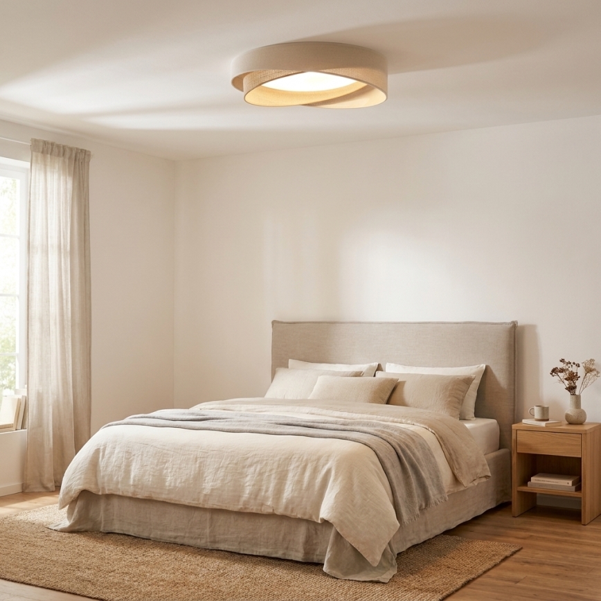 BRILAGI - Plafonnier LED VELVET TWIST LED/24W/230V 4000K Ø 55 cm crème/beige