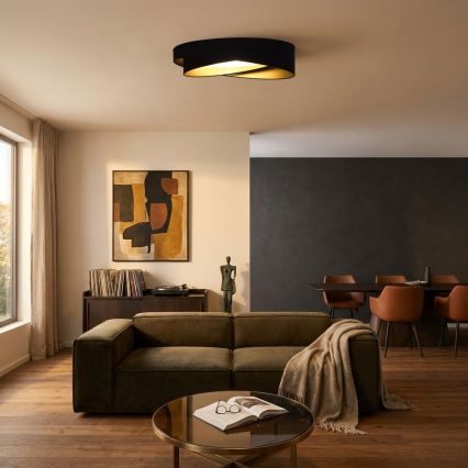 BRILAGI - Plafonnier LED VELVET TWIST LED/24W/230V 4000K Ø 55 cm noir/doré