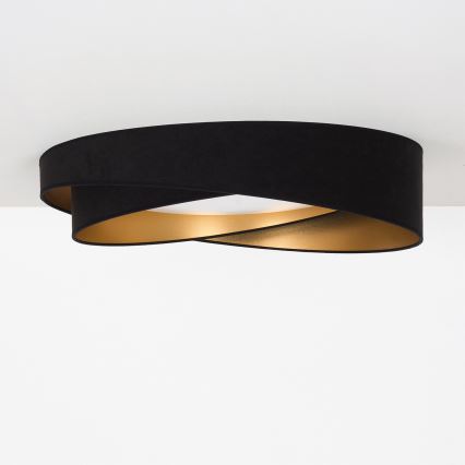 BRILAGI - Plafonnier LED VELVET TWIST LED/24W/230V 4000K Ø 55 cm noir/doré