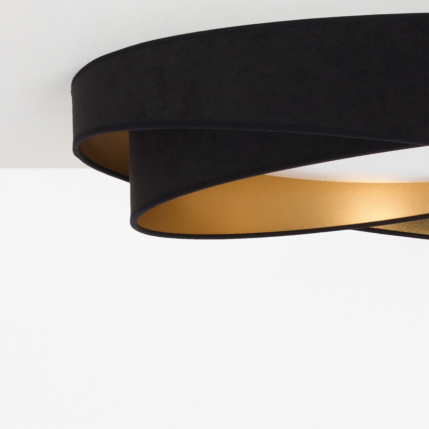BRILAGI - Plafonnier LED VELVET TWIST LED/24W/230V 4000K Ø 55 cm noir/doré