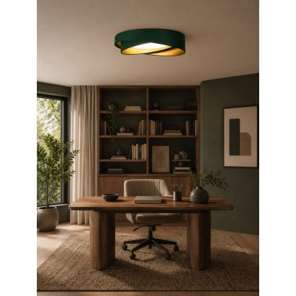 BRILAGI - Plafonnier LED VELVET TWIST LED/24W/230V 4000K Ø 55 cm vert/or